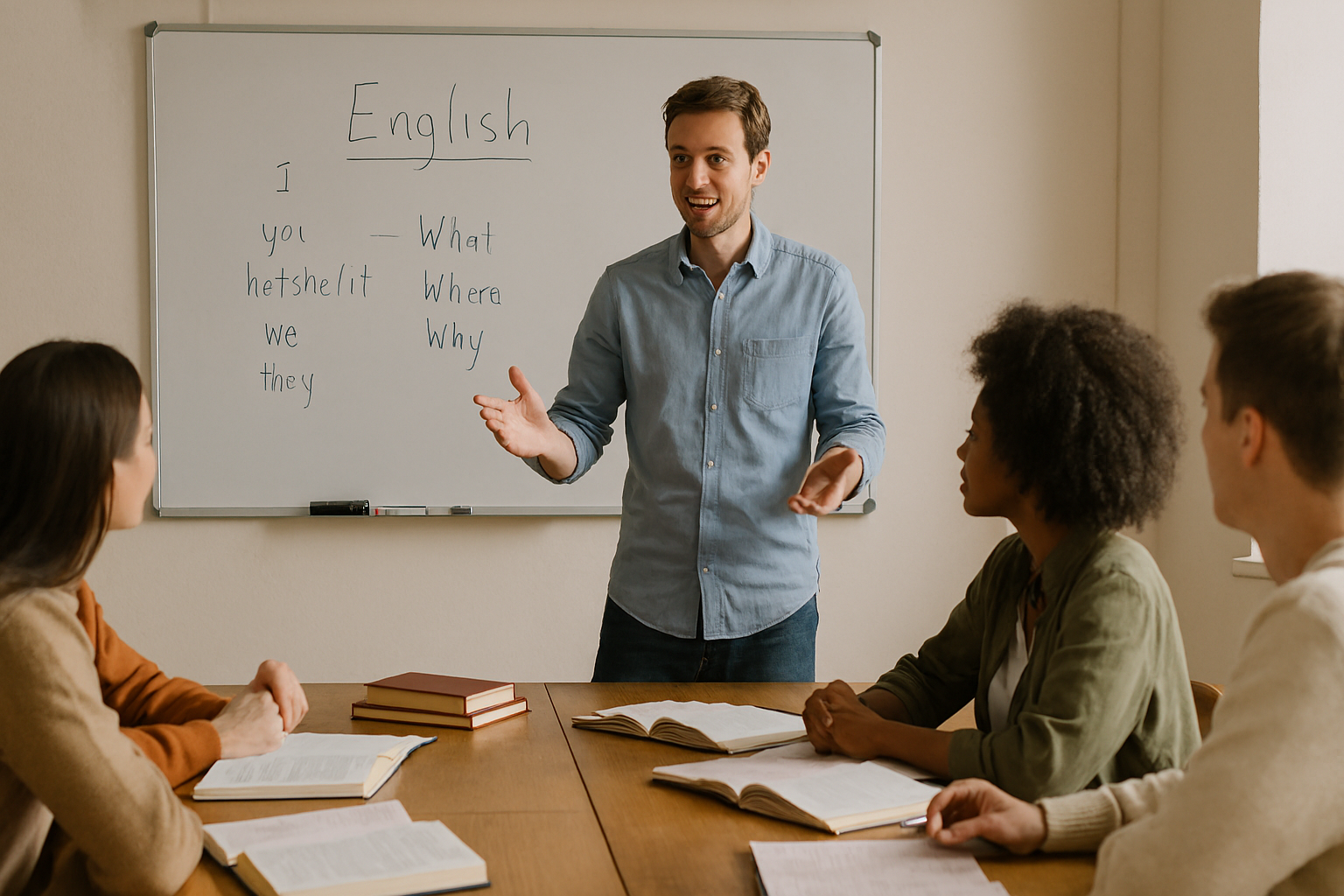 Aulas presenciais de inglês em Pombal